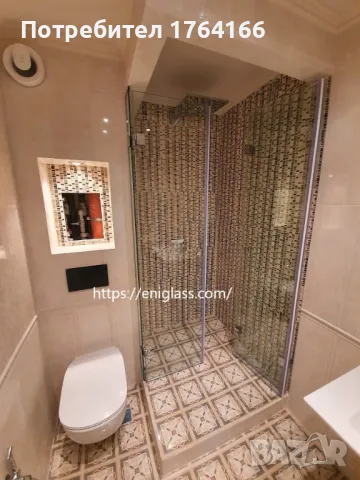 Стъклена душ кабина с размери по поръчка от ЕНИ ГЛАС ЕООД