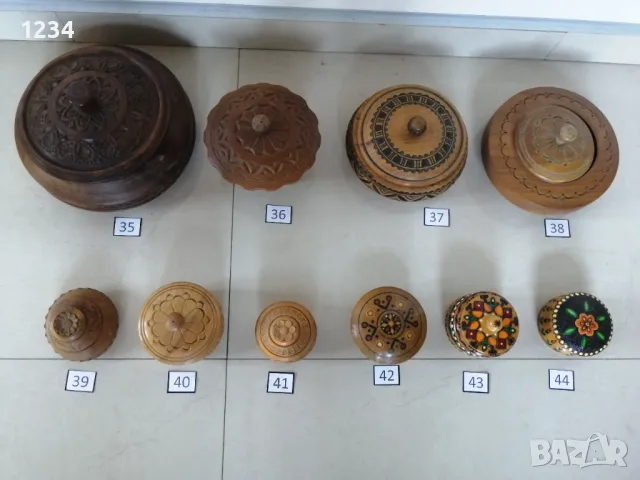 Кръгли дървени кутии , снимка 4 - Други стоки за дома - 49290461