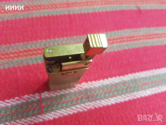 Позлатена запалка , снимка 3 - Антикварни и старинни предмети - 53452700