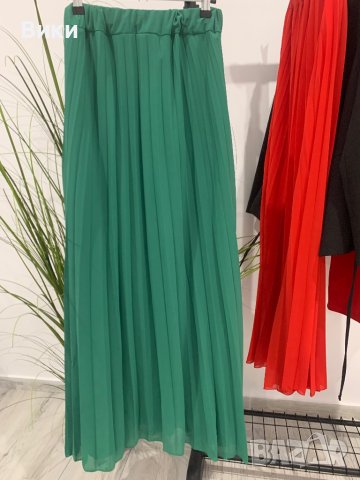 Дълга плисирана пола, снимка 5 - Поли - 43500948