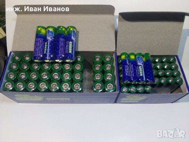 Батерии (въглеродо-цинкови елементи ) АА 1.5V, снимка 1 - Друга електроника - 37980415