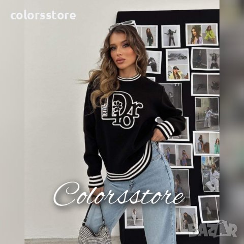 Луксозен черен пуловер Dior кодVL33