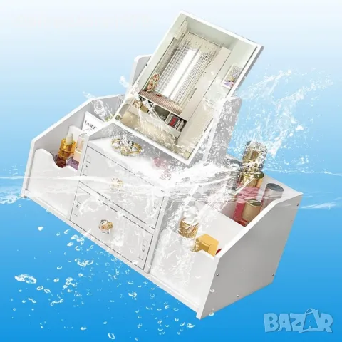 Стилен органайзер / тоалетка за козметика с огледало, снимка 3 - Други - 48742087