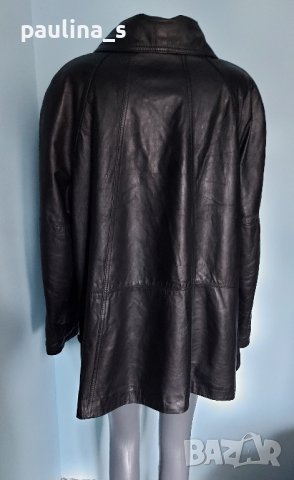 Палто с хастар от естествена кожа "Vera Pelle" / голям размер , снимка 9 - Палта, манта - 43621932