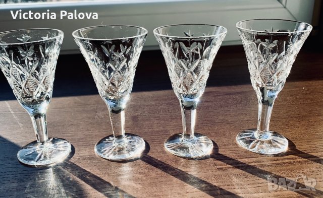 Кристални чаши за алкохол Германия, снимка 2 - Чаши - 35378015