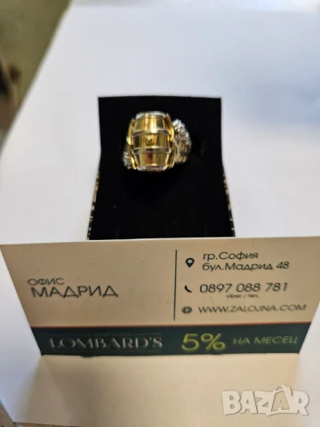 Мъжки златен пръстен Буре 585/14 к 11.12гр, снимка 4 - Пръстени - 50977490