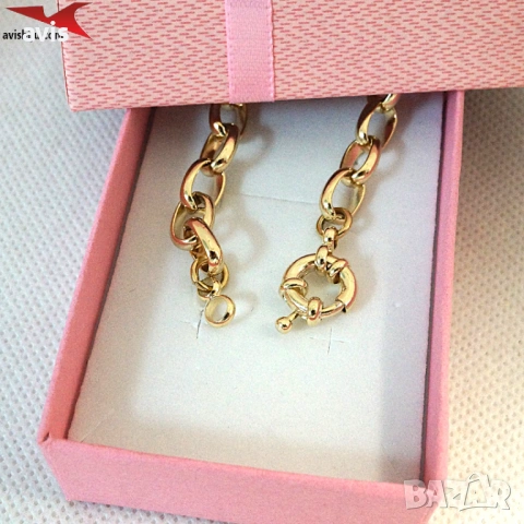 Гривна с 14К златно покритие 234838, снимка 3 - Гривни - 53061103