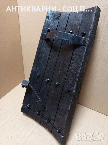 Стара Ръчно Изработена Стена Лампа От Дъбово Буре. , снимка 4 - Антикварни и старинни предмети - 52841275