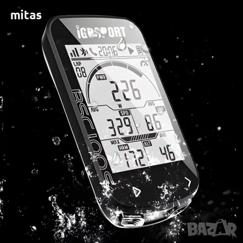 GPS компютър за велосипед IGPSPORT BSC100S, Безжичен, 2.6 inch LCD, снимка 7 - Аксесоари за велосипеди - 41515665