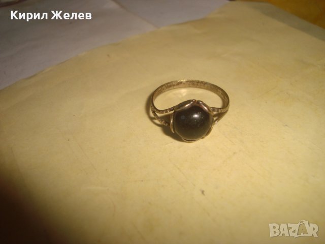 СТАР РЕТРО ВИНТИДЖ ФИН АРТ ДЕКО СТИЛ МЕСИНГОВ ПРЪСТЕН 21711, снимка 2 - Антикварни и старинни предмети - 37412654