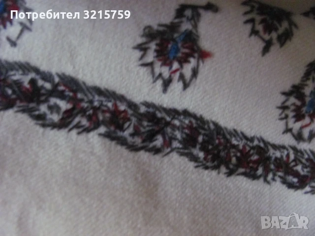 Покривка, ръчна бродерия , монограм 185х 92см., снимка 10 - Антикварни и старинни предмети - 50930185