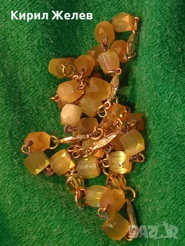 ПРЕКРАСНА СТАРИННА ОГЪРЛИЦА МЕД с ПОЗЛАТА и ФАСЕТИРАНИ МЪНИСТЕНИ ЕЛЕМЕНТИ РЪЧНА ИЗРАБОТКА 47312, снимка 9 - Антикварни и старинни предмети - 47316492