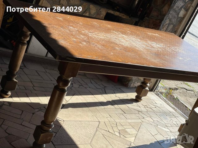 продавам стара масивна маса 180х90х75, снимка 3 - Антикварни и старинни предмети - 37289400