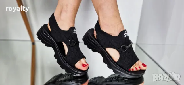 Adidas черни дамски сандали , снимка 6 - Сандали - 50349874