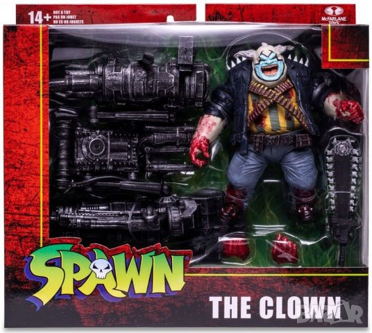 Екшън фигура McFarlane Comics: Spawn - The Clown (Bloody) (Deluxe Set), 18 cm