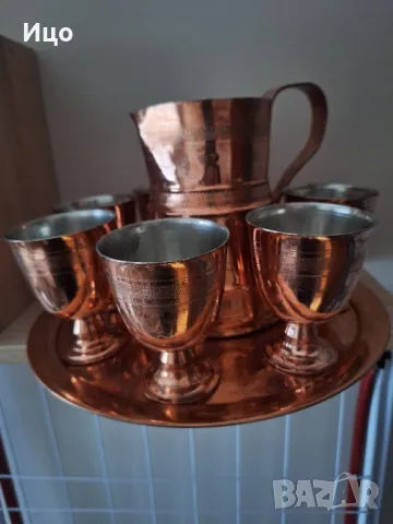 Меден сервиз за ракия и вино