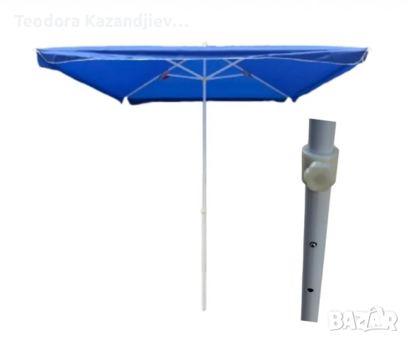 Плажен чадър – Ø2.40 м, височина 2.70 м, снимка 1