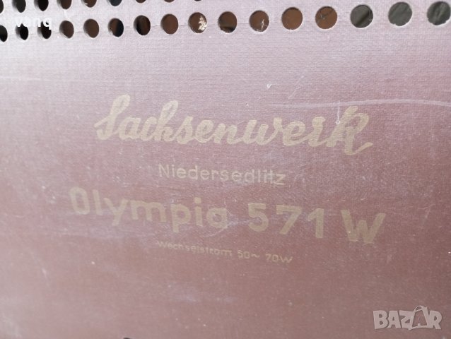 Немско Антично радио Олимпия/Olympia1956г, снимка 7 - Антикварни и старинни предмети - 43451840