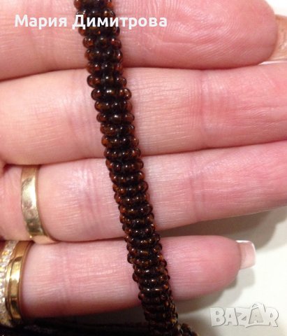 Прекрасна чанта с маниста, снимка 4 - Чанти - 38094510