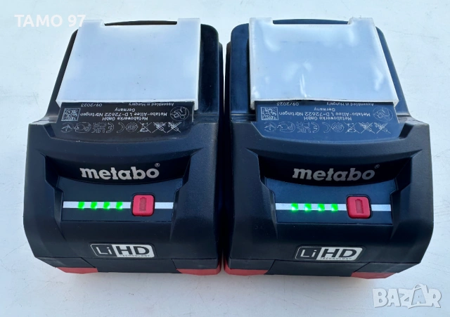 Metabo 18V 5.5Ah Li-HD - Акумулаторна батерия като нова 2023г., снимка 4 - Други инструменти - 53188406