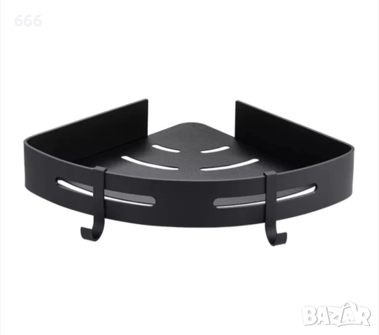 Комплект от 2 ъглови рафта за баня, метал, 22,5 x 4,5 x 30,6 см, снимка 9 - Други стоки за дома - 52618144