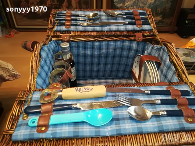 ЧАНТА ЗА ПИКНИК ВНОС ГЕРМАНИЯ 1104239843, снимка 3 - Антикварни и старинни предмети - 40330152