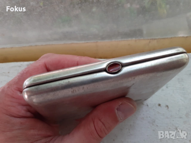 Стара руска съветска табакера маркировка дебело посребрена, снимка 3 - Антикварни и старинни предмети - 53426886