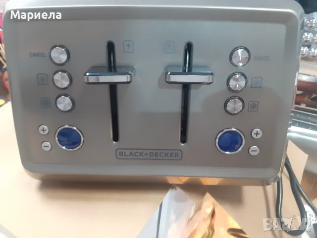 Тостер BLACK&DECKER BXTO1960E , 1960 W, 7 СТЕПЕНИ НА РАБОТА 1960 W, снимка 2 - Тостери - 48407436