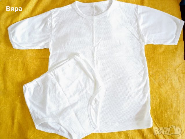 Комплект тениска с гащи! Чисто нови!100% памук!, снимка 1 - Детски тениски и потници - 37809637