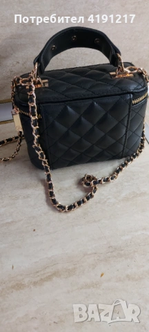 Луксозна дамска чанта CHANEL – черна, капитонирана, снимка 3 - Чанти - 53572912