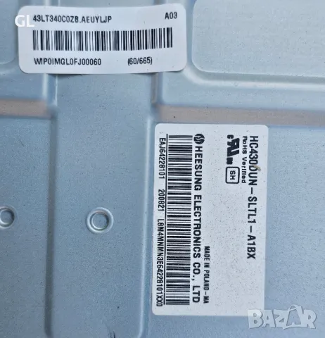 LG 43LT340C0ZB, снимка 3 - Части и Платки - 49110281