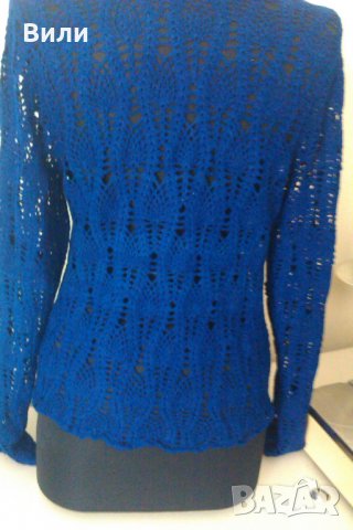 Страхотна блуза на една кука ръчна изработка, снимка 2 - Блузи с дълъг ръкав и пуловери - 27561790