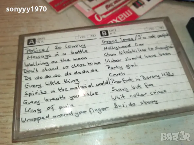 MAXELL XL II 90 POLICE/GRACE JONES ВНОС SWISS 2111241602, снимка 4 - Аудио касети - 48054135