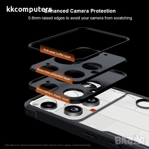 XUNDD Калъф за Nothing Phone (3) 5G с Прозрачен акрилен гръб- TPU рамка, Airbag технология, вкл. Про, снимка 5 - Калъфи, кейсове - 52652504