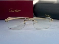 Cartier Мъжки слънчеви очила правоъгълни 3 цвята черни кафяви прозрачни, снимка 15