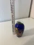 Vintage miniature decorative cobalt blue Japanese vase., снимка 4