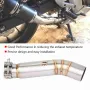 Средна изпускателна тръба Qiilu 4 части за CBR400R CBR500R 2013-2015 НОВА, снимка 3