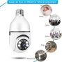 Нова охранителна WiFi камера крушка 1080P 360° с нощно виждане и аудио, снимка 8
