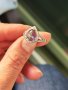 Дамски 925 сребърен пръстен Цвят хамелеон Голям разме Диаметър 18,27мм, снимка 5