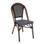 Стол трапезен PARIS Chair Alu Walnut/Wicker , снимка 6