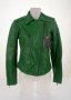 Дамско кожено яке в зелено марка Basics & More - M, снимка 2