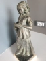 Josep Bofill статуетка резин 45см-6кг/испанска скулптура/фигура на четящо момиче с чанта и книга, снимка 4