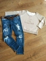 ZARA дамски дънки и блуза, снимка 3
