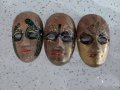 Малки  маски от месинг., снимка 1 - Колекции - 43667708