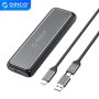 Orico кутия Storage - Case -M.2 NVMe/SATA M USB3.1 Type-C Gen.2 10Gbps - DDNV-C3-G2-BK-BP