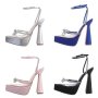 Елегантни дамски сандали на висок ток, 4цвята , снимка 1 - Сандали - 40568753