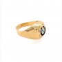 Златен мъжки пръстен 5,92гр. размер:68 14кр. проба:585 модел:13994-1, снимка 3