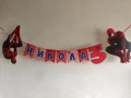 Покани, банер за рожден ден, Спайдърмен  / Spiderman, снимка 3