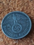 Сребърна монета 5 райхс марки 1936 година нацистка Германия трети райх 51462, снимка 1