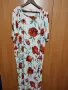 НОВА 4xl раз.58 ПРЕКРАСНА ЛЯТНА БЯЛА РОКЛЯ С ЧЕРВЕНИ ЦВЕТЯ, снимка 3